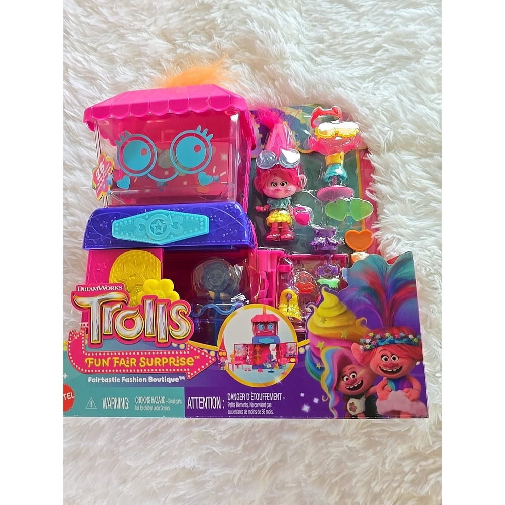 DreamWorks Trolls Fun Fair Surprise Fairtastic Fashion Boutique Playset New Gift